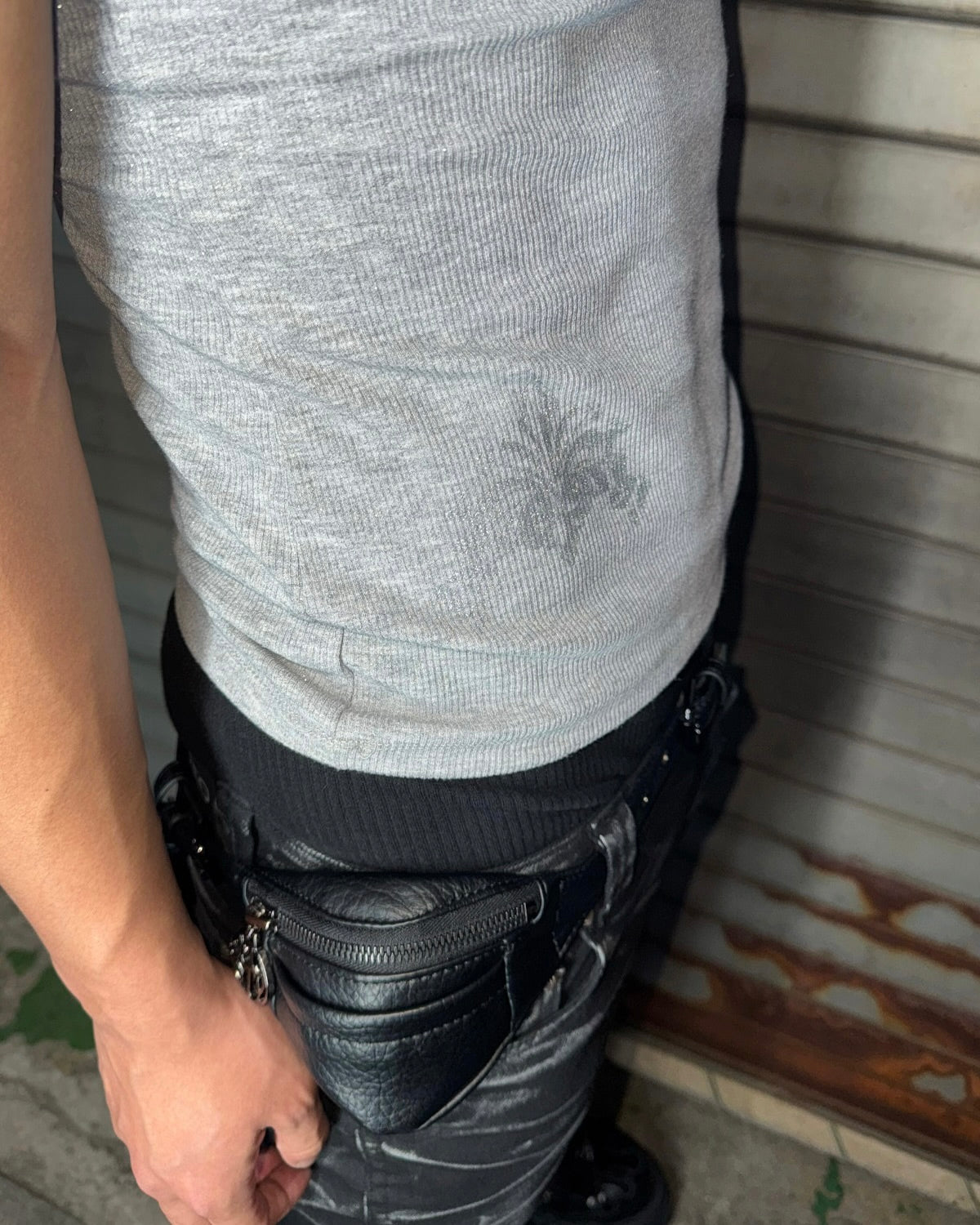 【LECYTO】Glitter Rib Sleeveless