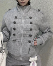 受注制【nmtc+】high neck napoleon zip up jacket (2color)