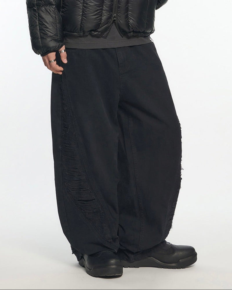 【NOMANUAL】PANEL DESTROYED PANTS