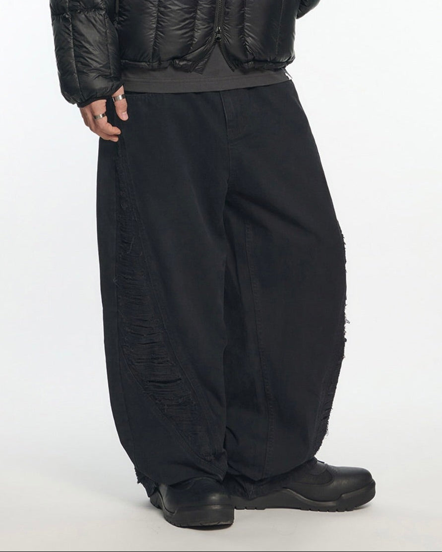 【NOMANUAL】PANEL DESTROYED PANTS