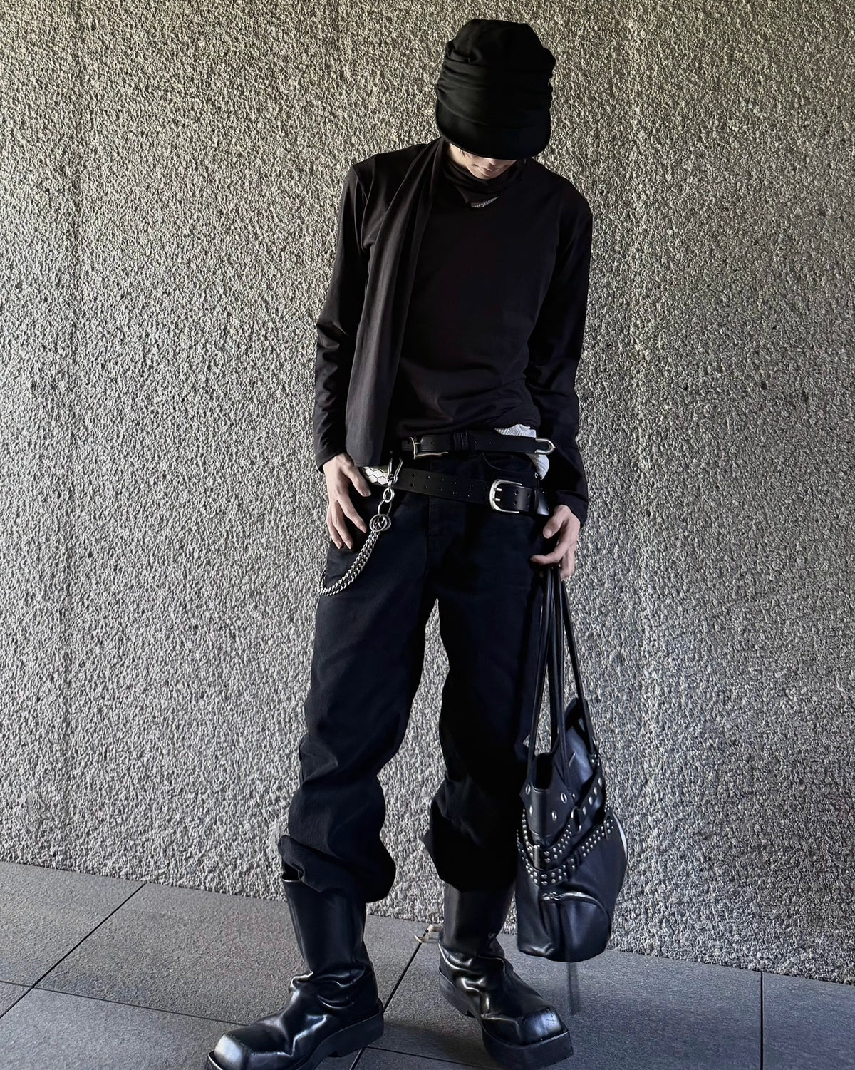 受注制【nmtc+】Draped Scarf Neck Top (2color)