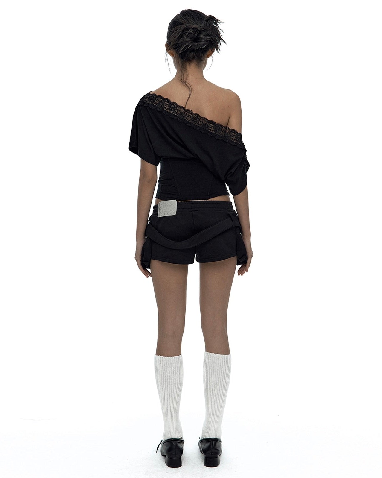 【Kashiko】Belted Pocket Shorts