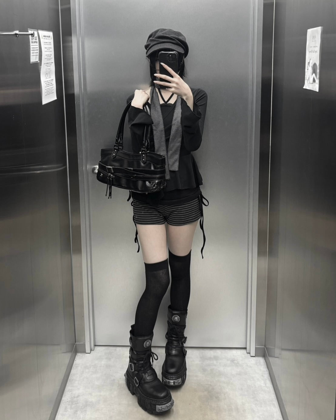 受注制【nmtc+】Draped Peplum Wrap Top (2color)