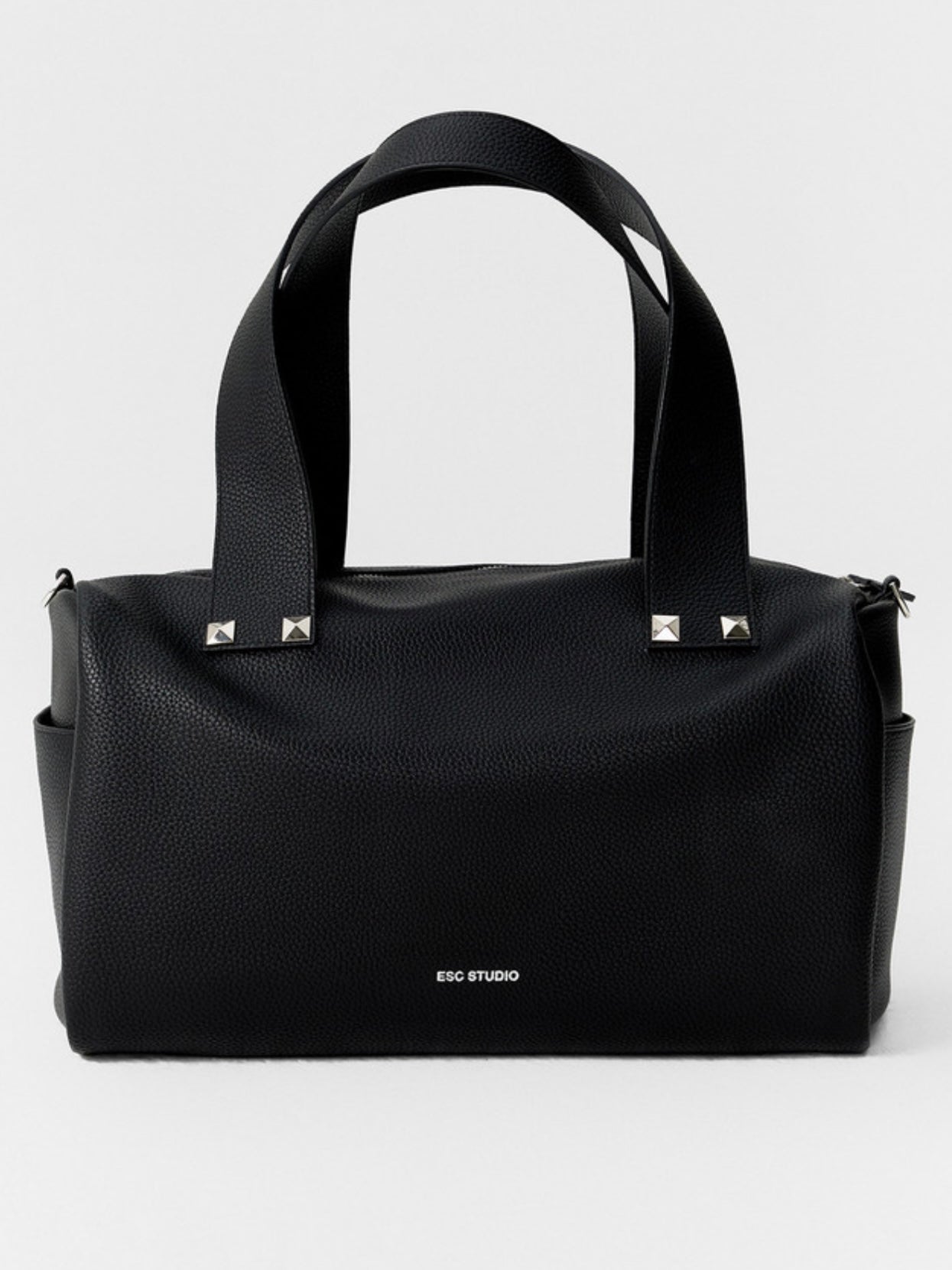 【ESC STUDIO】oversize studded shoulder bag