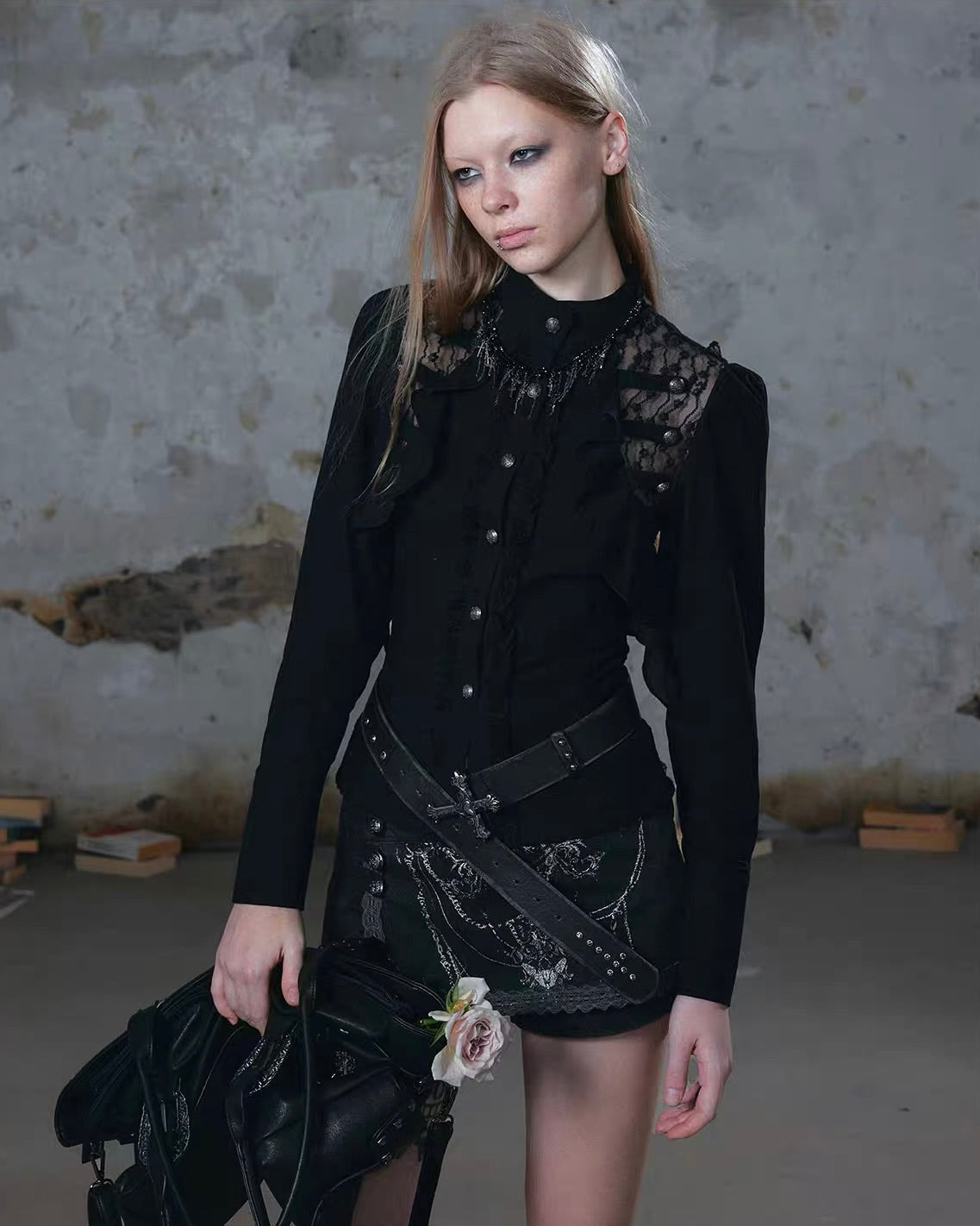 【Cest Nous】Napoleon Ruffled Blouse