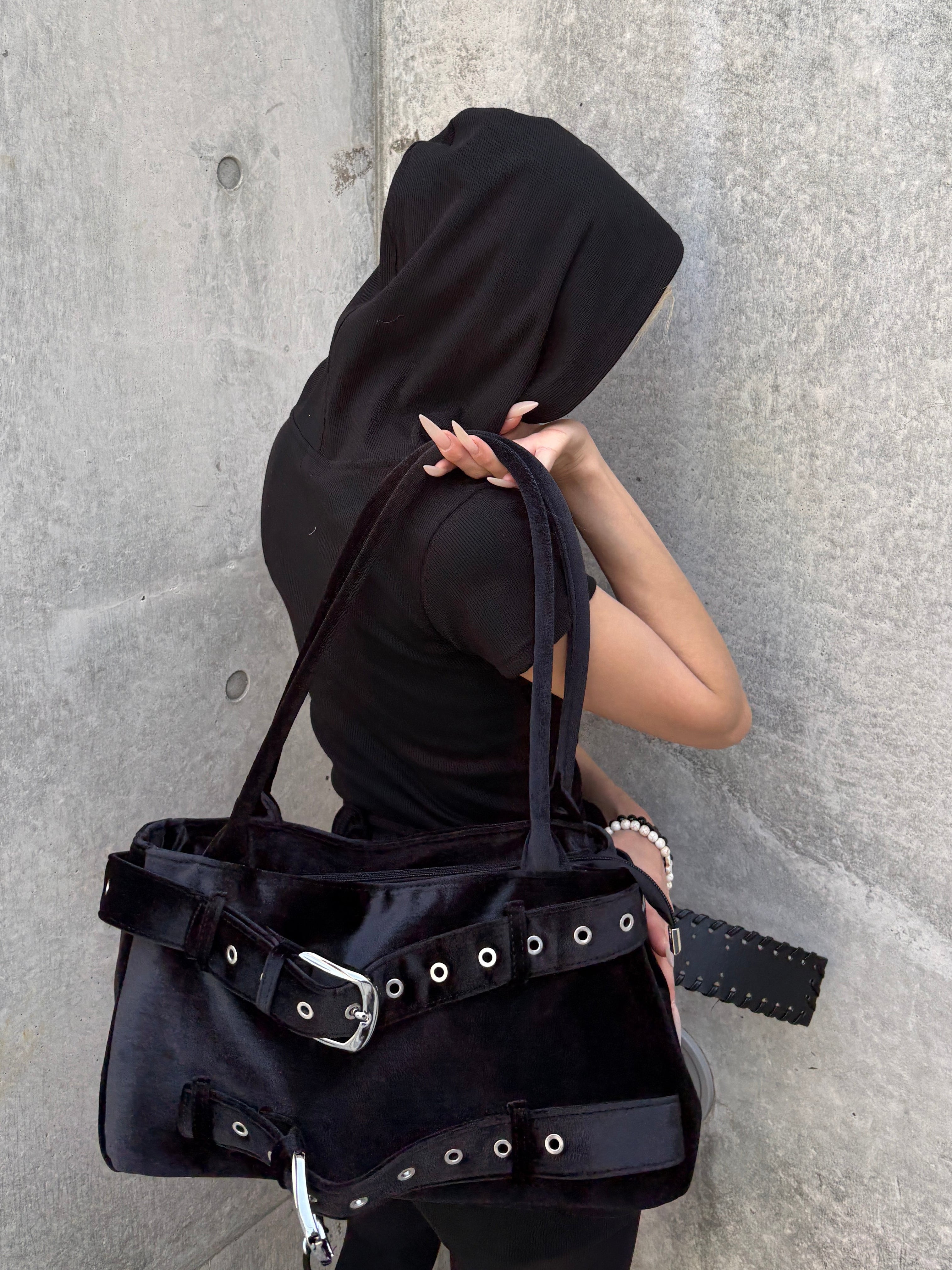 【Never mind the XU】double belt tote bag