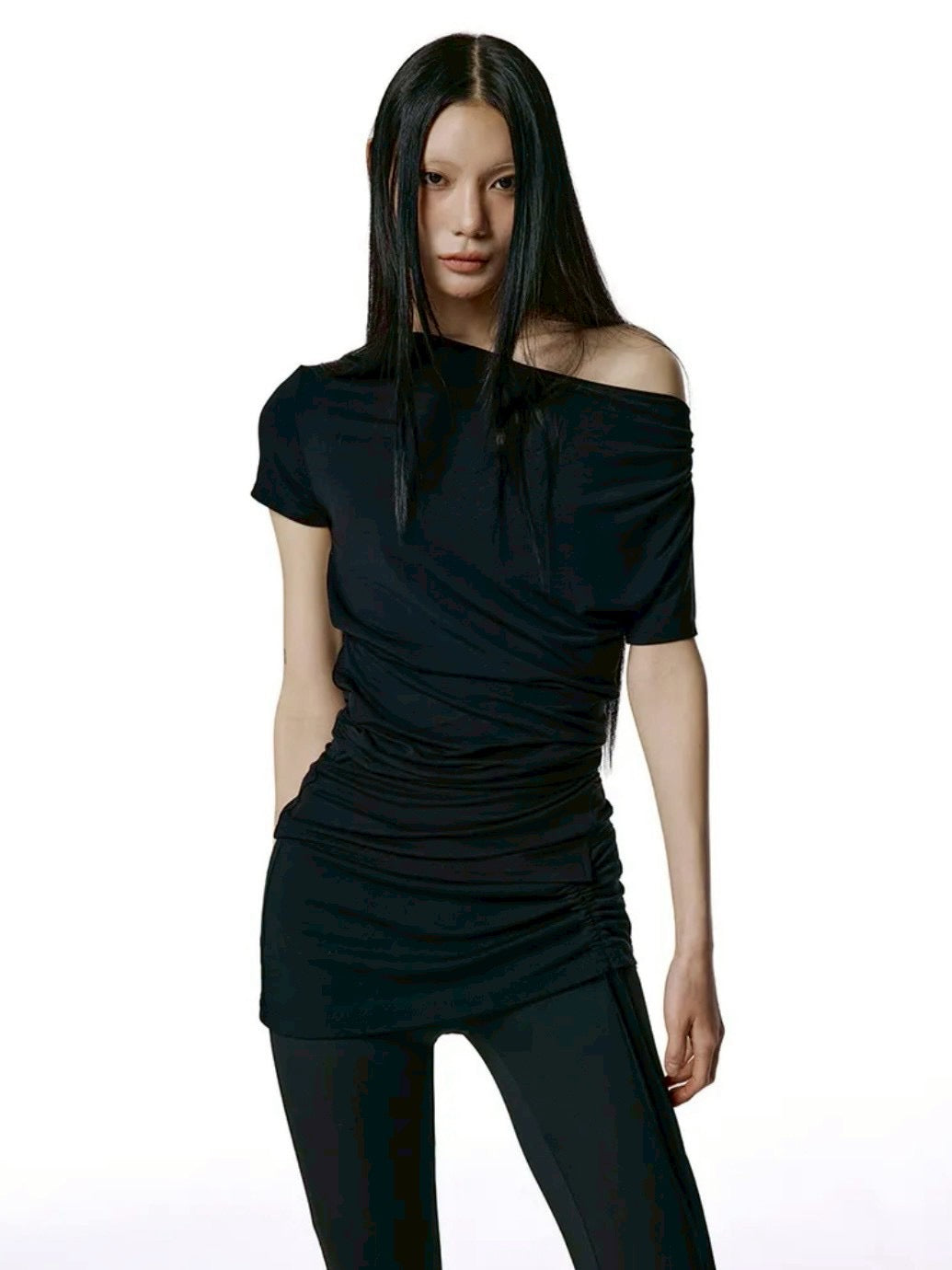 【ROCK CAKE】Drape Essential Top