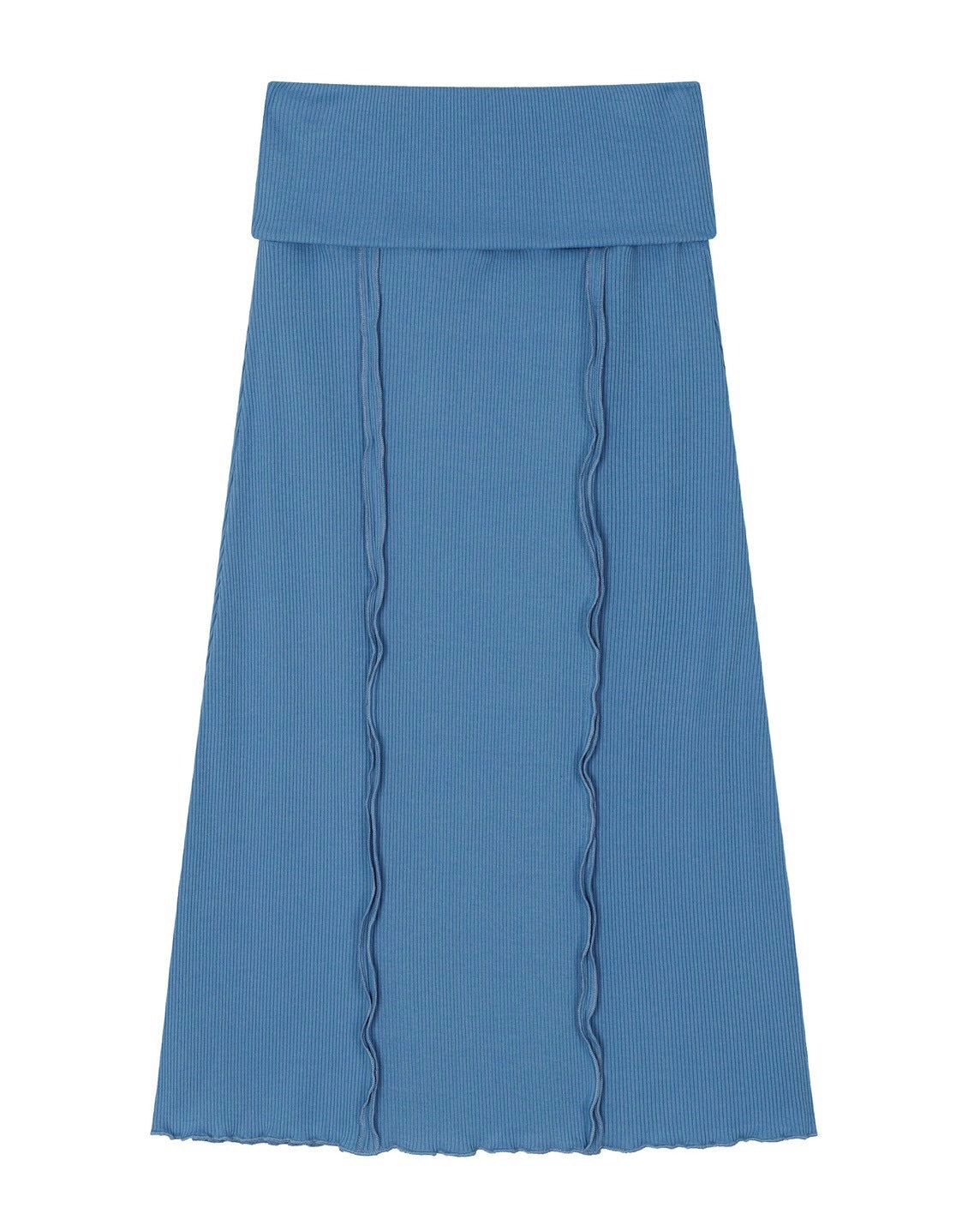 【Uglyshadow】RIBBED LONG SKIRT