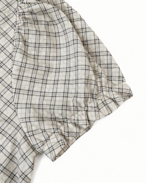 受注制【nmtc+】French Ribbon Check Top (2color)