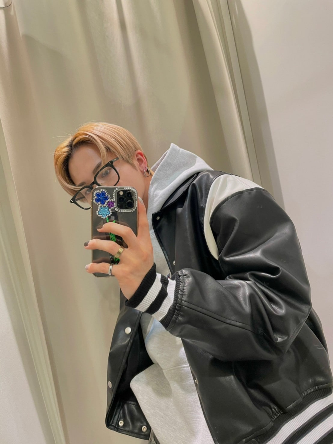 【Chikashitsu +】clear sunglasses 4