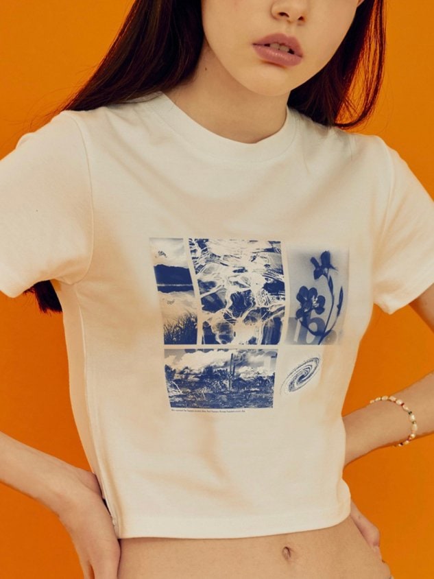 【FANCY CLUB】PETRICHOR CROP TEE