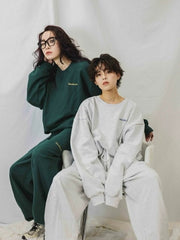 【Chikashitsu + ORIGINAL】loose logo sweat pants (3color)