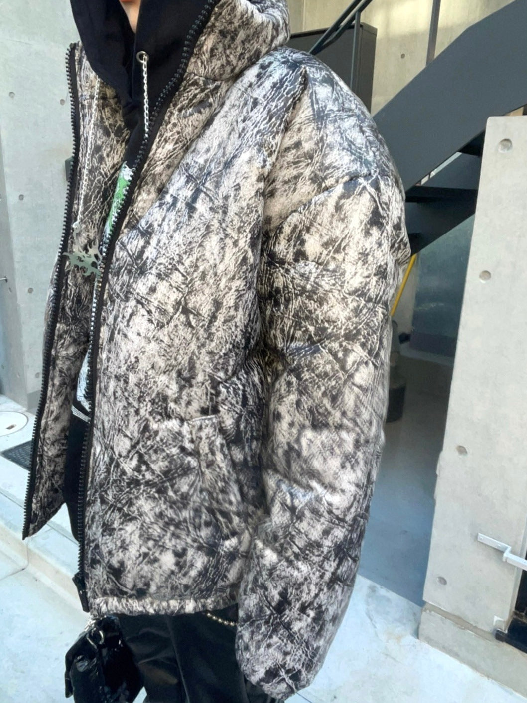 受注制【Never mind the XU】digital padding jacket (2color)