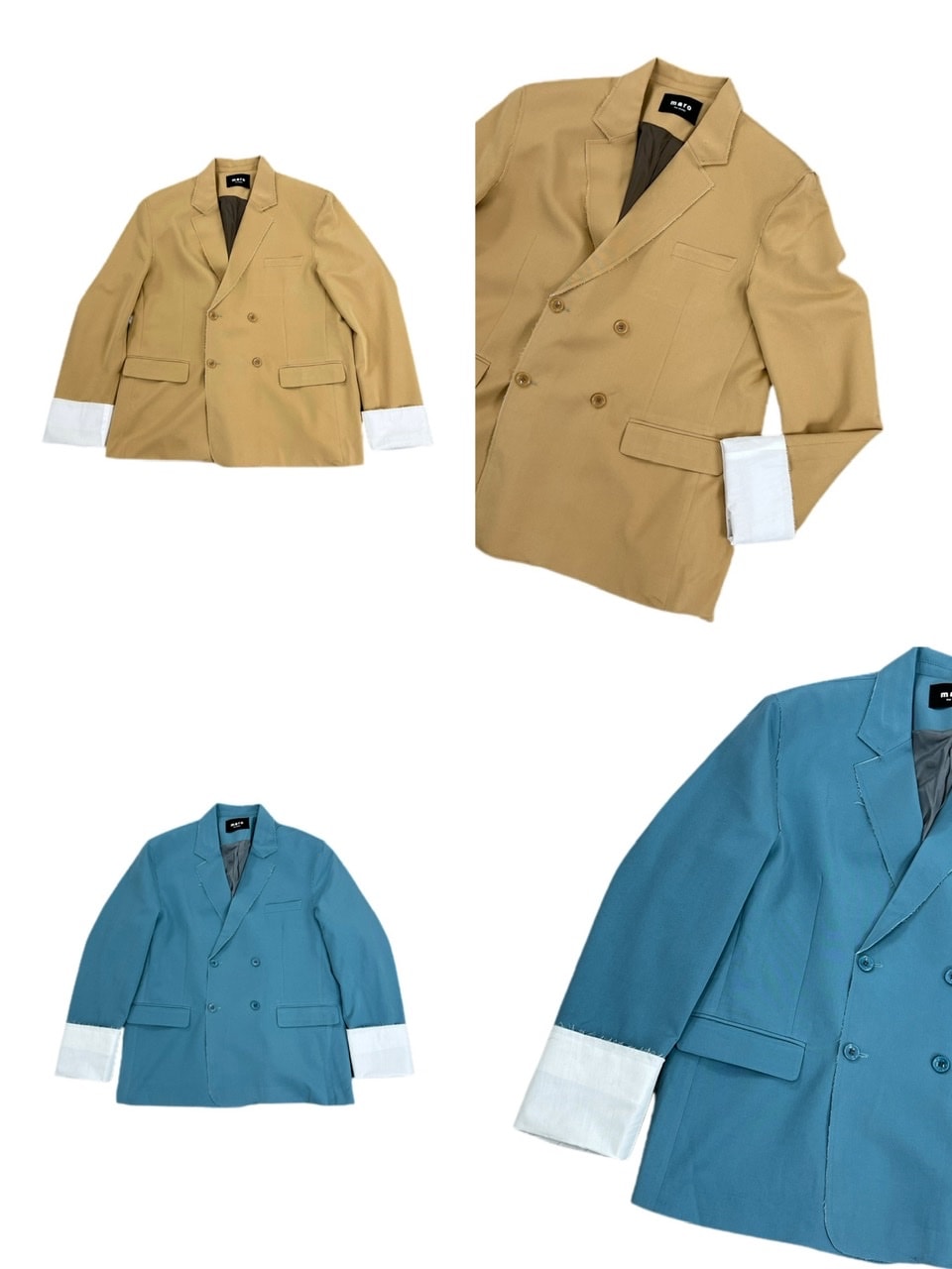 受注制【Chikashitsu +】bi-color double jacket (2color)