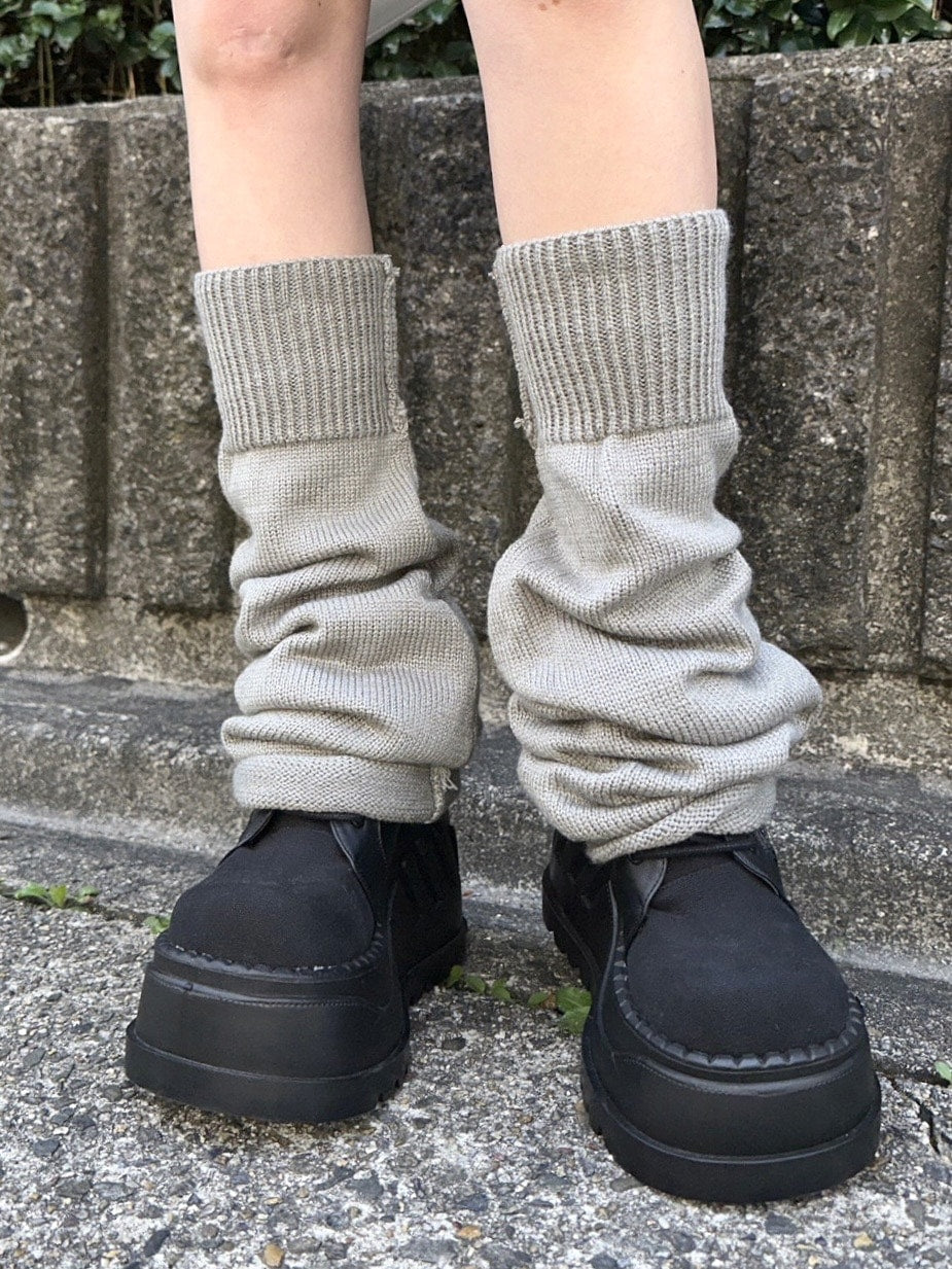 受注制【Never mind the XU】flare leg warmer (4color) / 【ネバーマインド ザ エックスユー】フレアレッグウォーマー