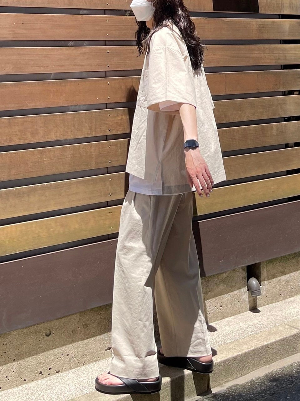 受注制【Chikashitsu +】set up easy slacks (3color)