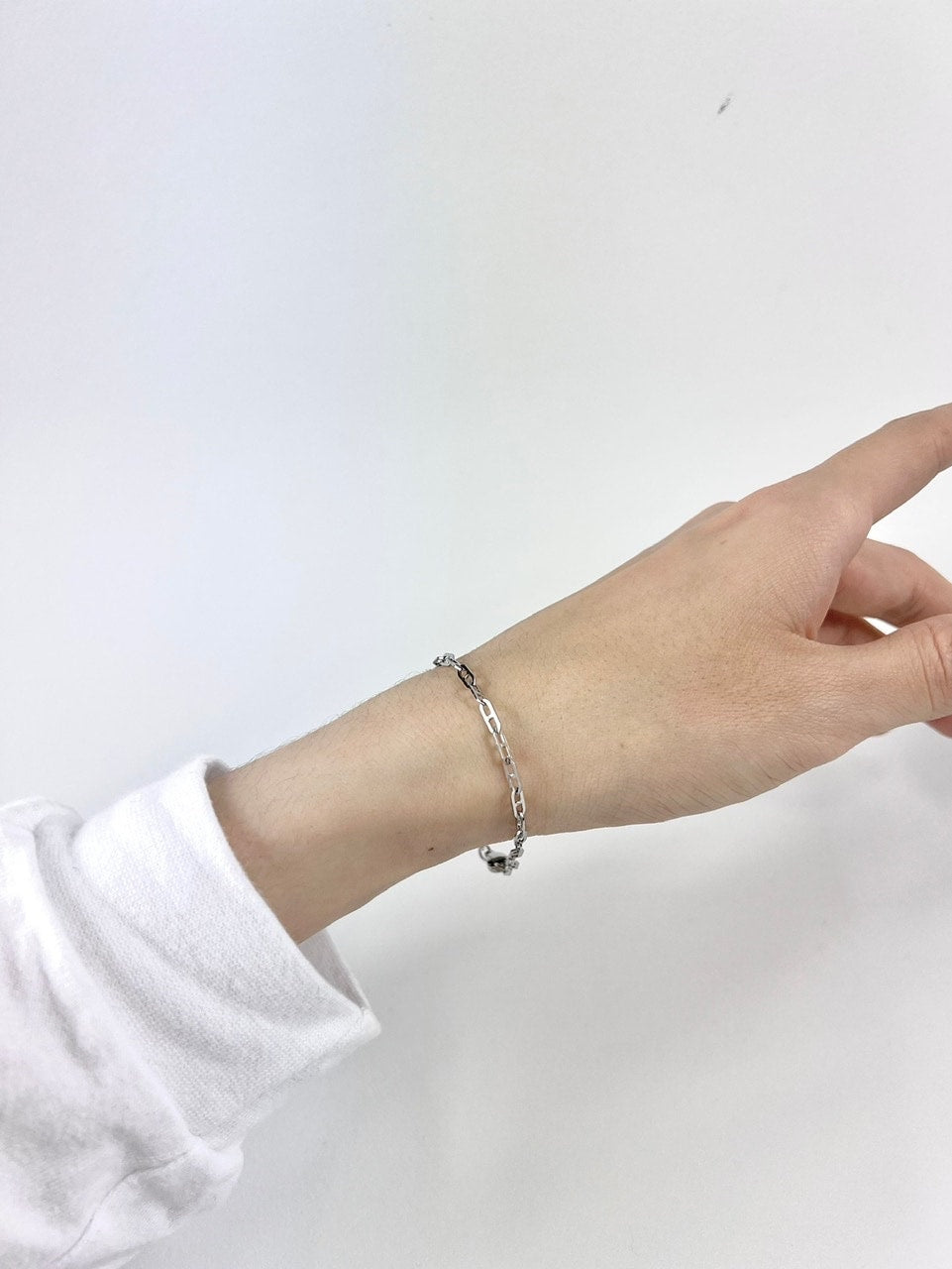 受注制【Chikashitsu +】line chain bracelet (2color)