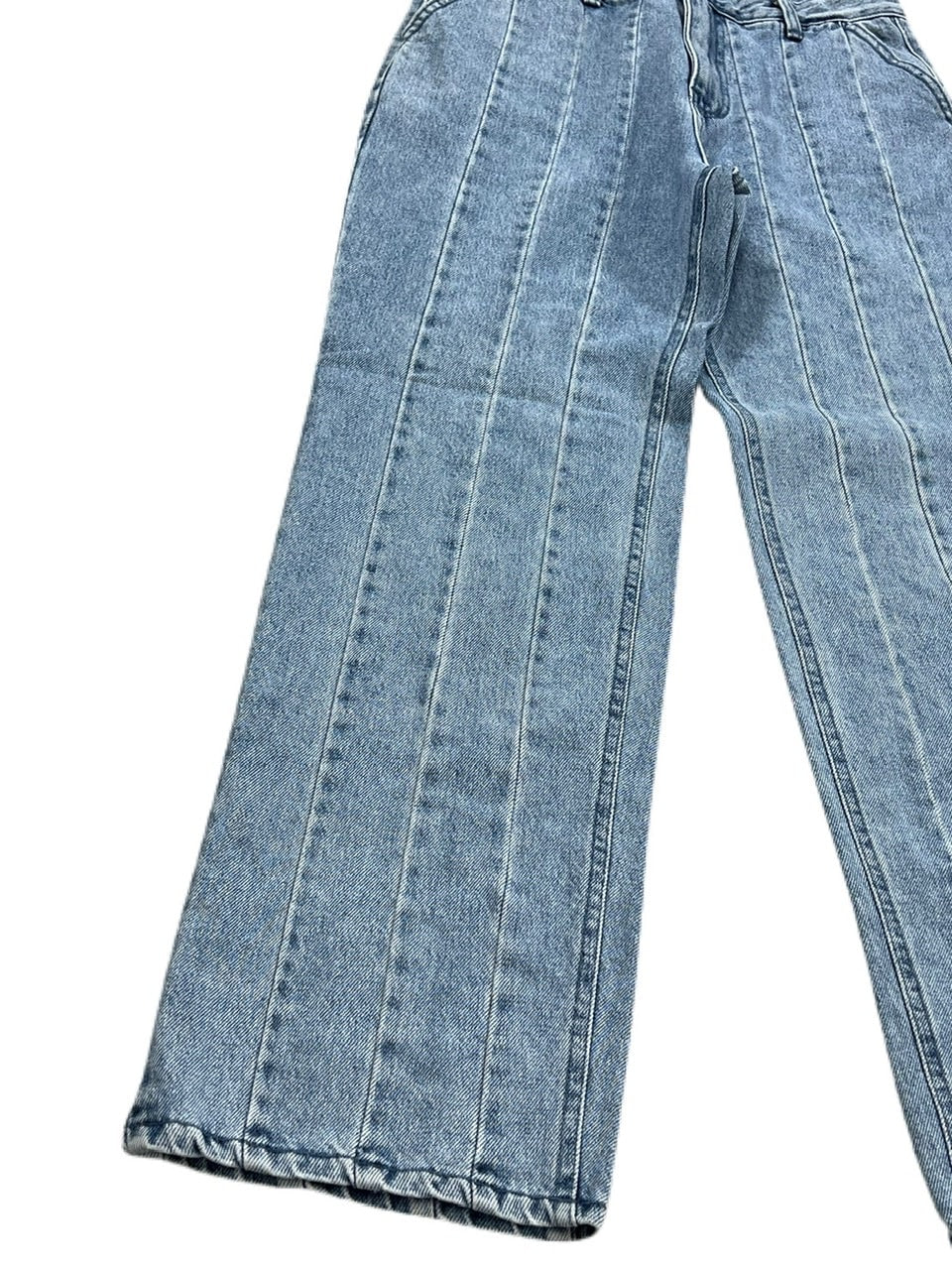 受注制【Chikashitsu +】stitch design denim pants (2color)