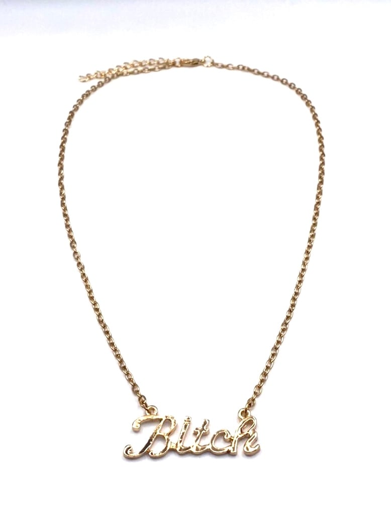【LOVE KILLER CLUB】bitch'logo necklace (2color)