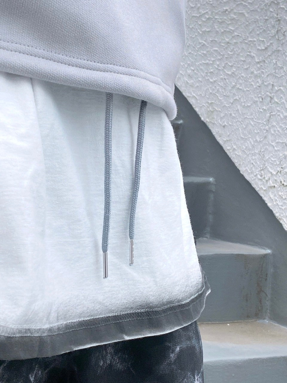 受注制【Never mind the XU】sleeveless hoodie (2color)