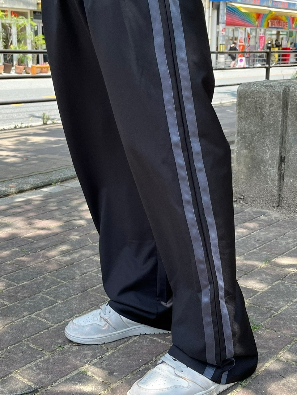 受注制【Chikashitsu +】side line slacks (3color)