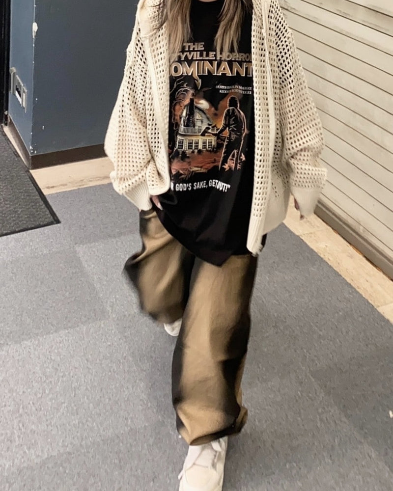 受注制【Never mind the XU】mesh zip hoodie (2color) / 【ネバーマインドザエックスユー】メッシュ長袖ジップパーカー