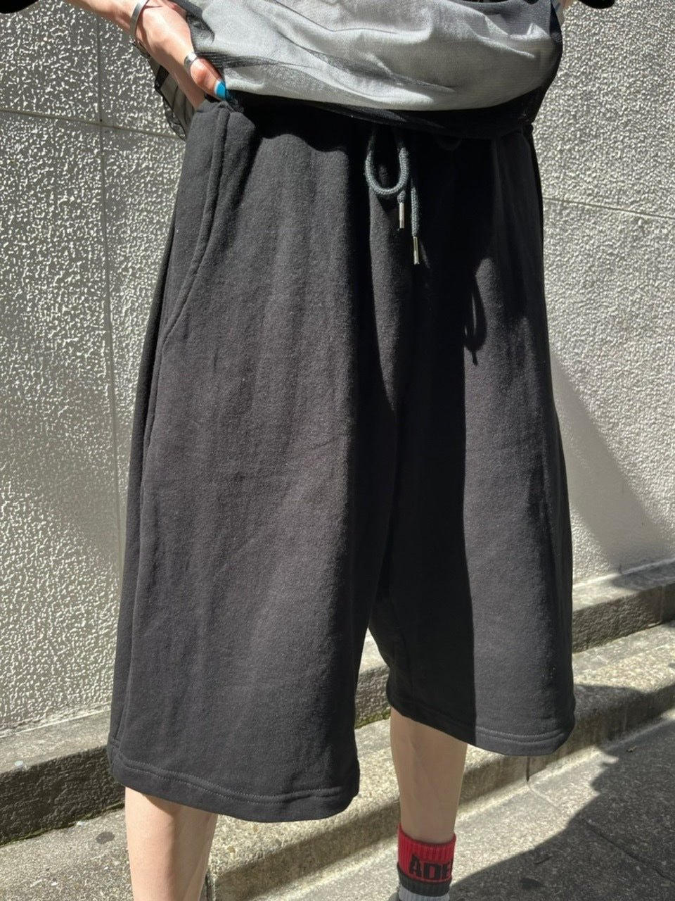 受注制【Chikashitsu +】side button sweat shorts (3color)