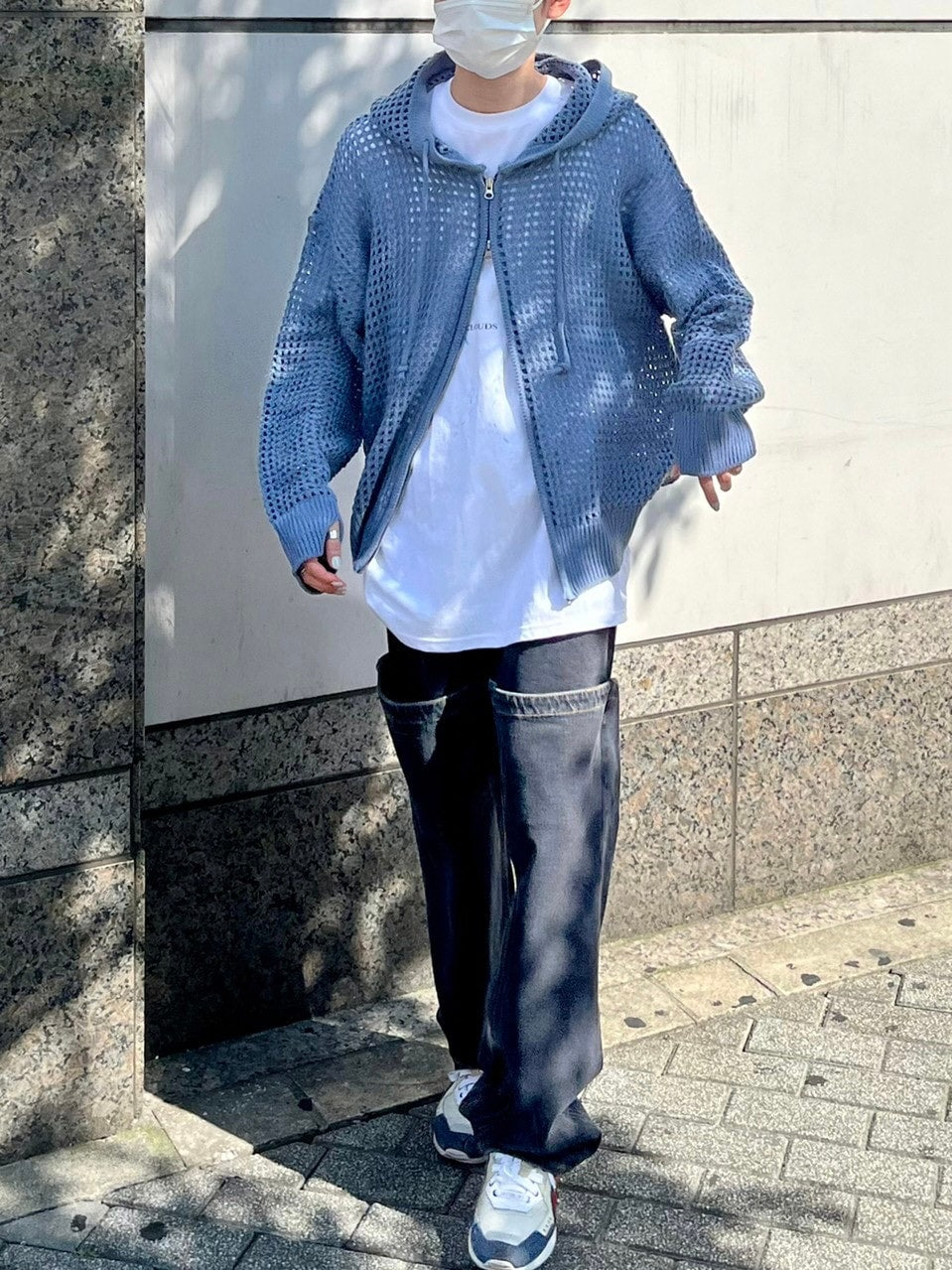 受注制【Chikashitsu +】mesh zip hoodie (5color) / 【チカシツプラス】メッシュ長袖ジップパーカー