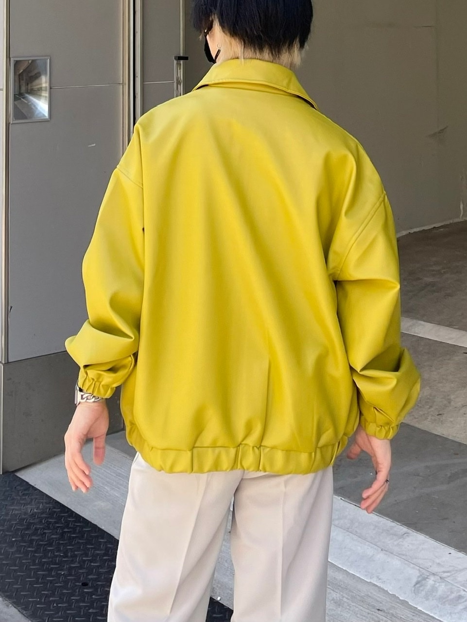 受注制【Chikashitsu +】leather blouson (3color)