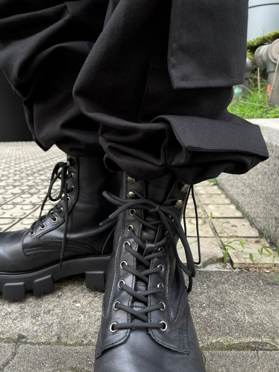 受注制【Chikashitsu +】design sole boots