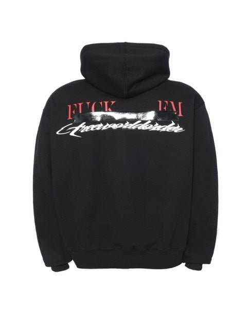 【F.V.V.O】BLACK TAP PRINTED ZIP HOODIES