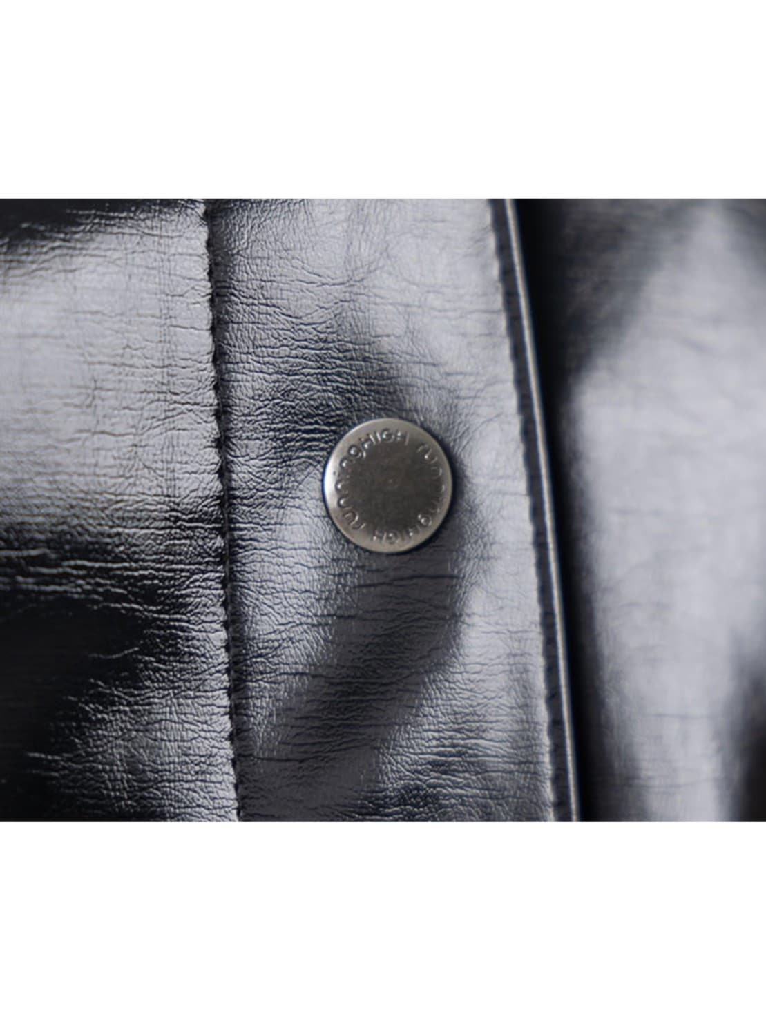 【runningHIGH】ENAMEL LEATHER CROP JACKET