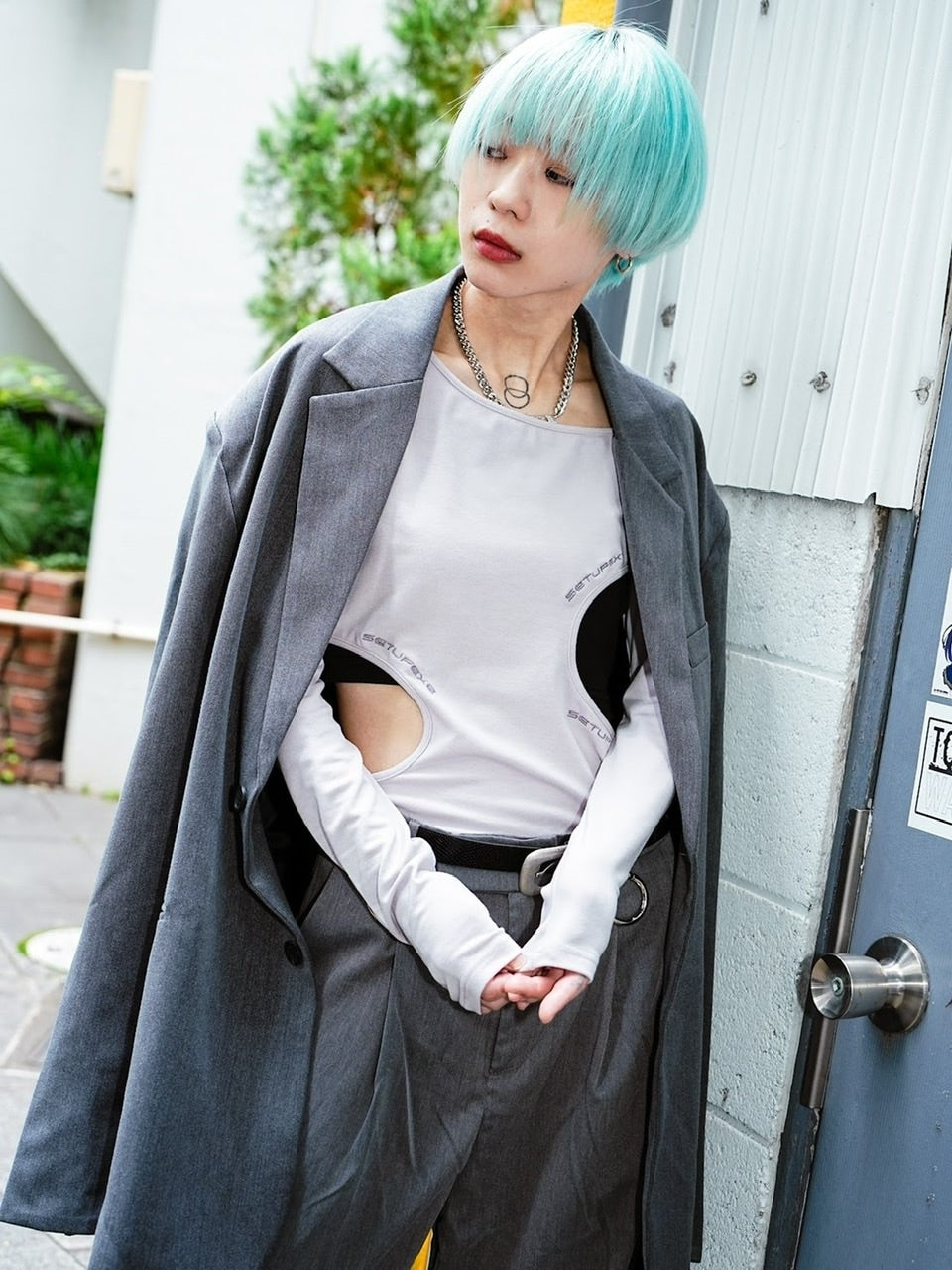 受注制【Never mind the XU】oversized jacket (2color)