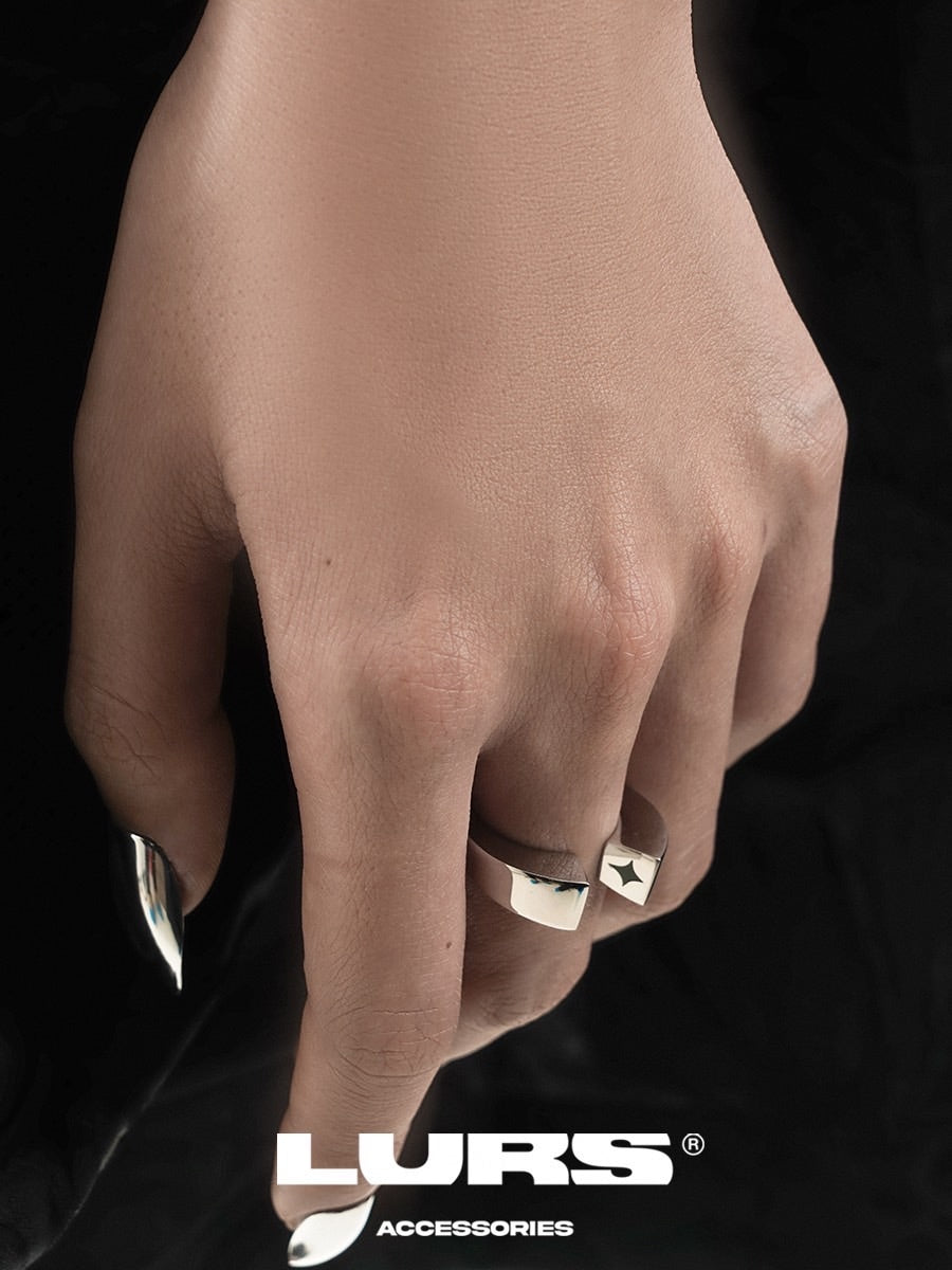 【LURS】LURS Big head and small tail ring