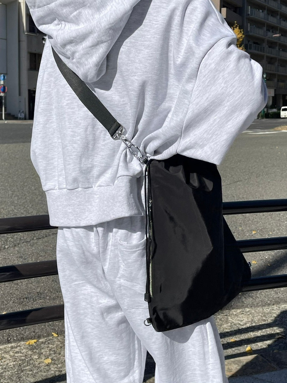 受注制【Chikashitsu +】nylon strap shoulder bag