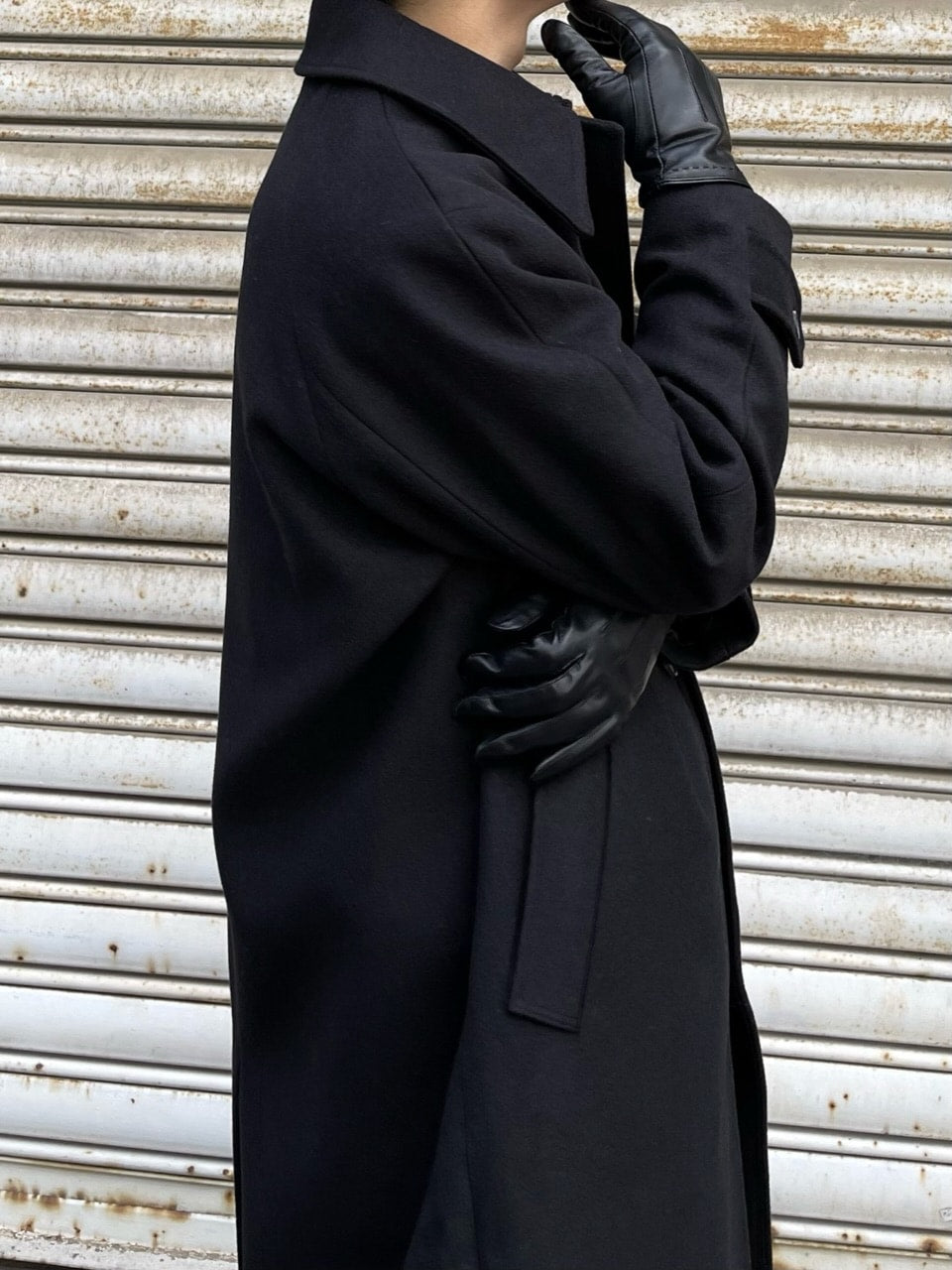 受注制【Chikashitsu +】high neck coat (3color)