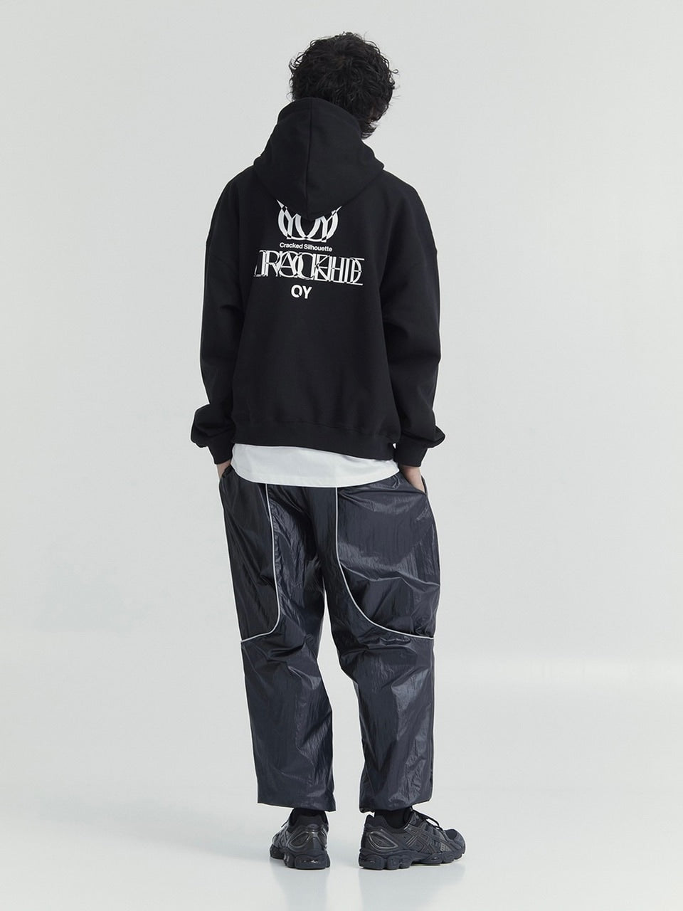 【OY】OVERLAY LOGO ZIPPER POLA HOODIE