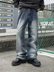 【Chikashitsu +】vintage wash denim pants (2color) / 【チカシツプラス】ヴィンテージウォッシュデニムパンツ