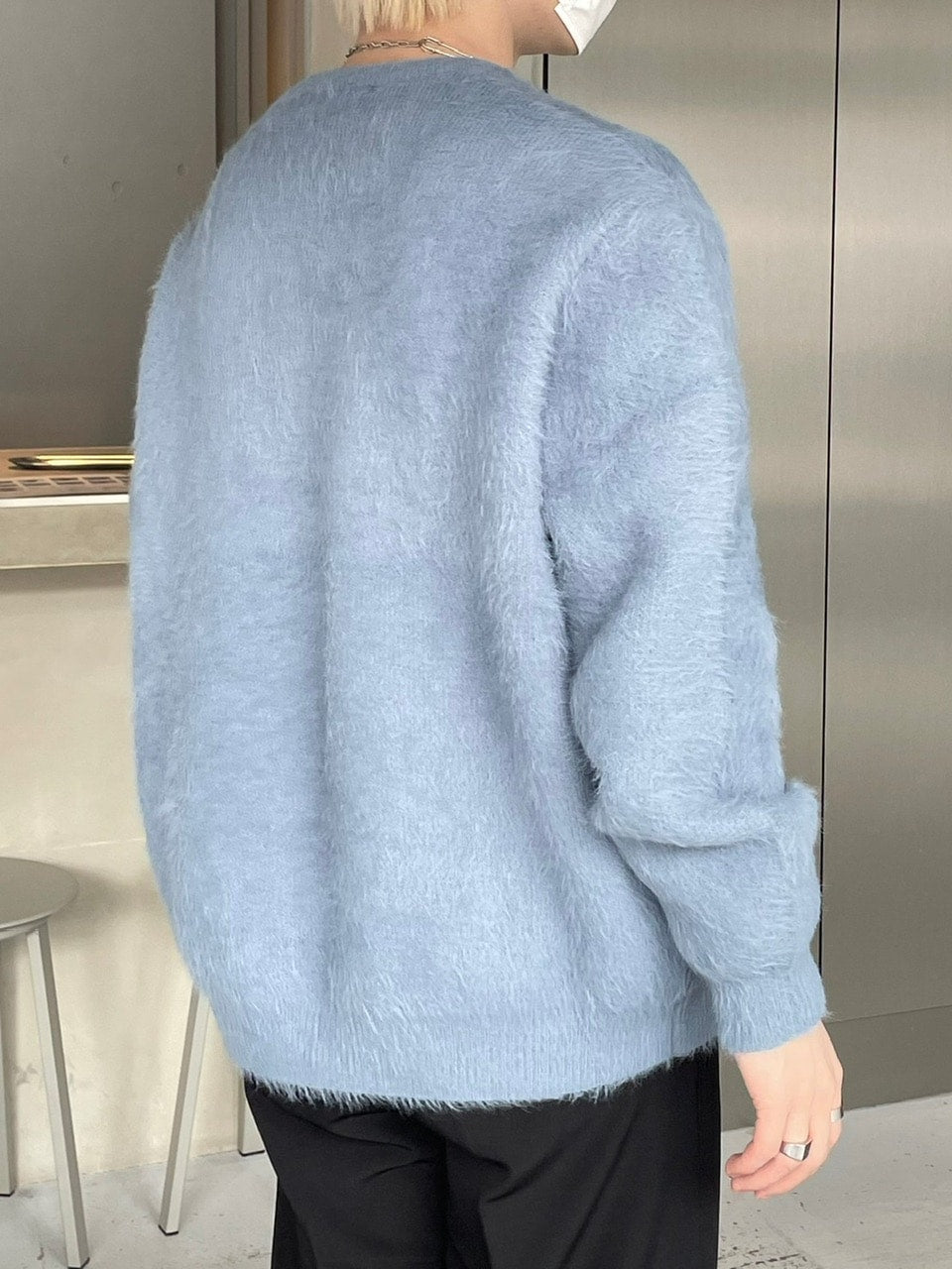 受注制【Chikashitsu +】hairy knit (2color)