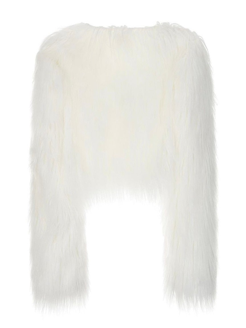 【CSD CLUB】Yeti white reversible faux fur bolero