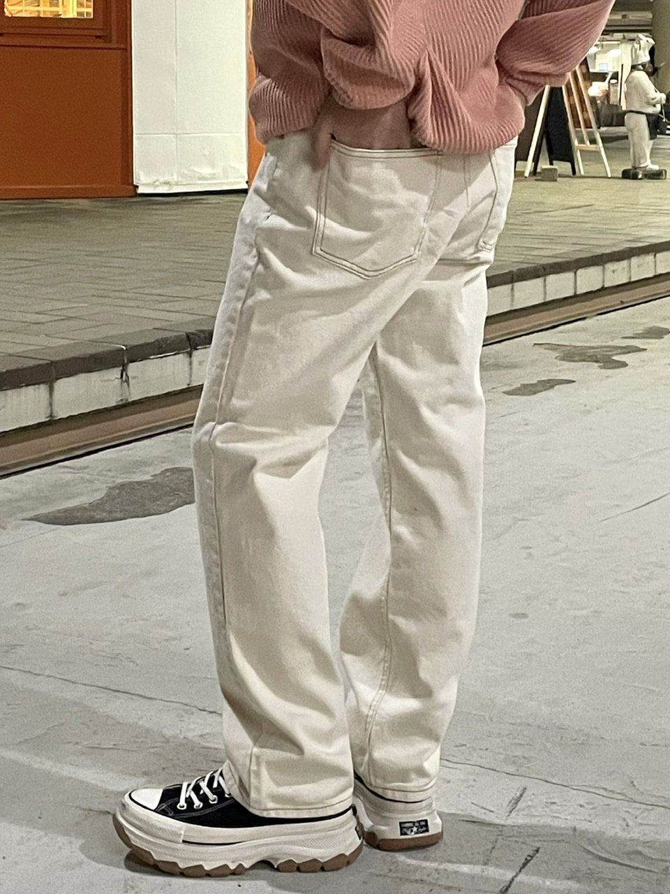 受注制【RENOL】stitch denim pants