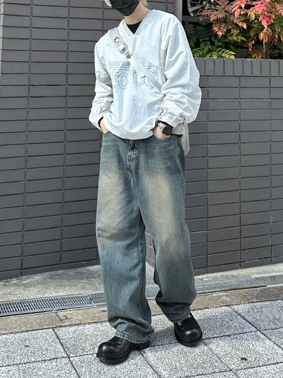 受注制【Chikashitsu +】vintage wash semi wide denim pants / 【チカシツプラス】ヴィンテージウォッシュセミワイドデニムパンツ