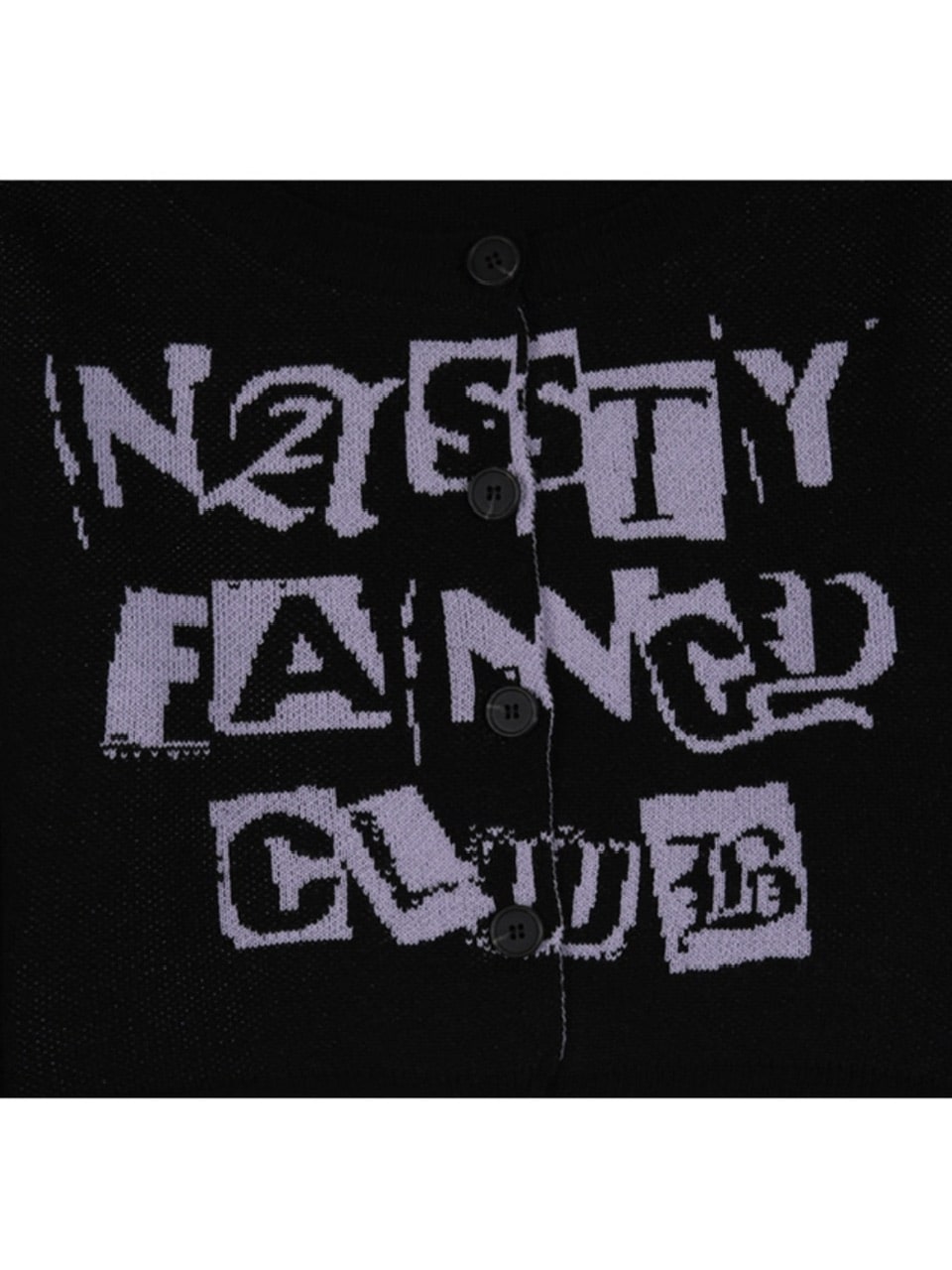 【FANCY CLUB】FANCY STAMP CROP CARDIGAN