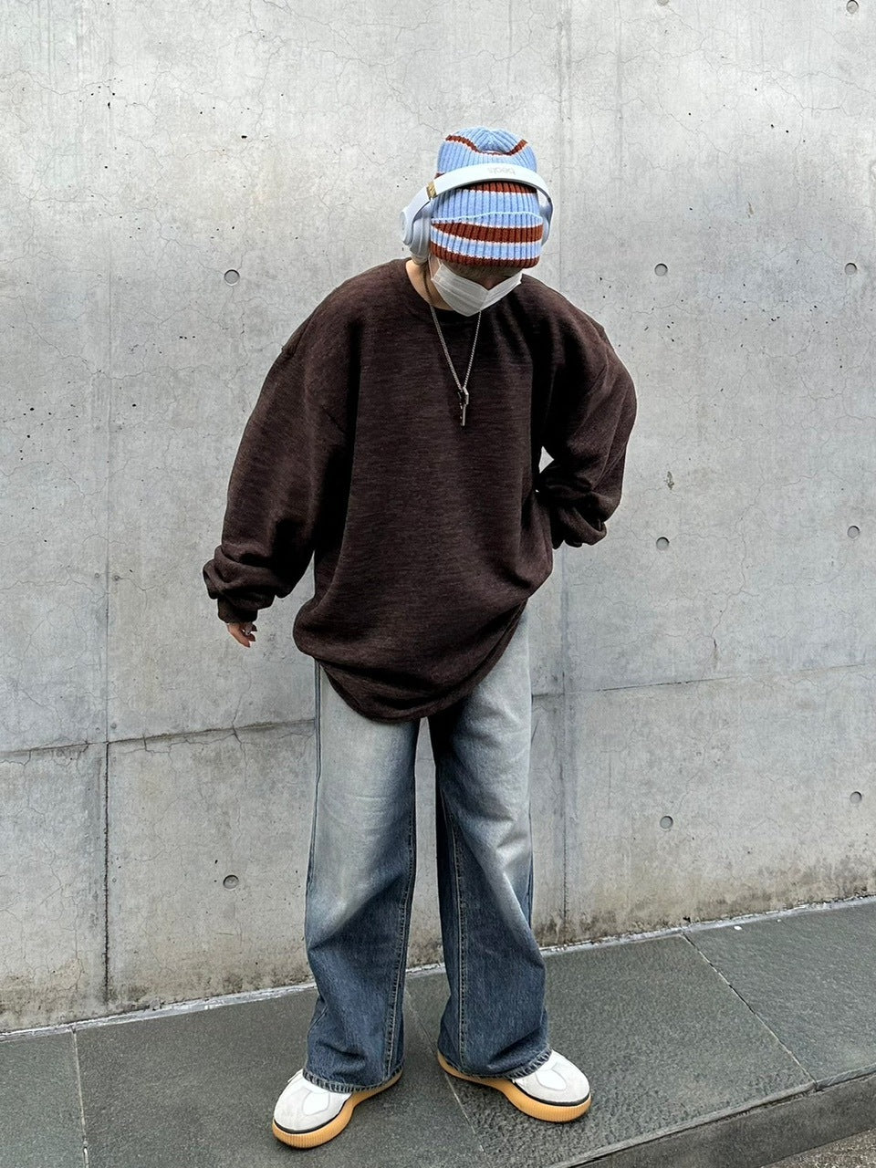 受注制【Chikashitsu +】border beanie (7color)