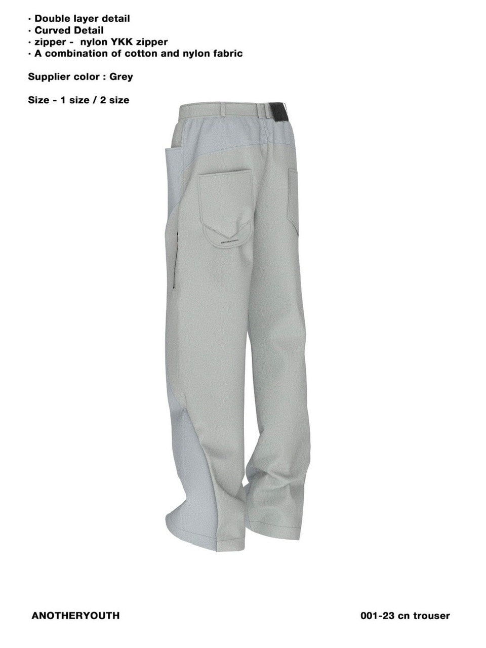 【ANOTHERYOUTH】cn trouser