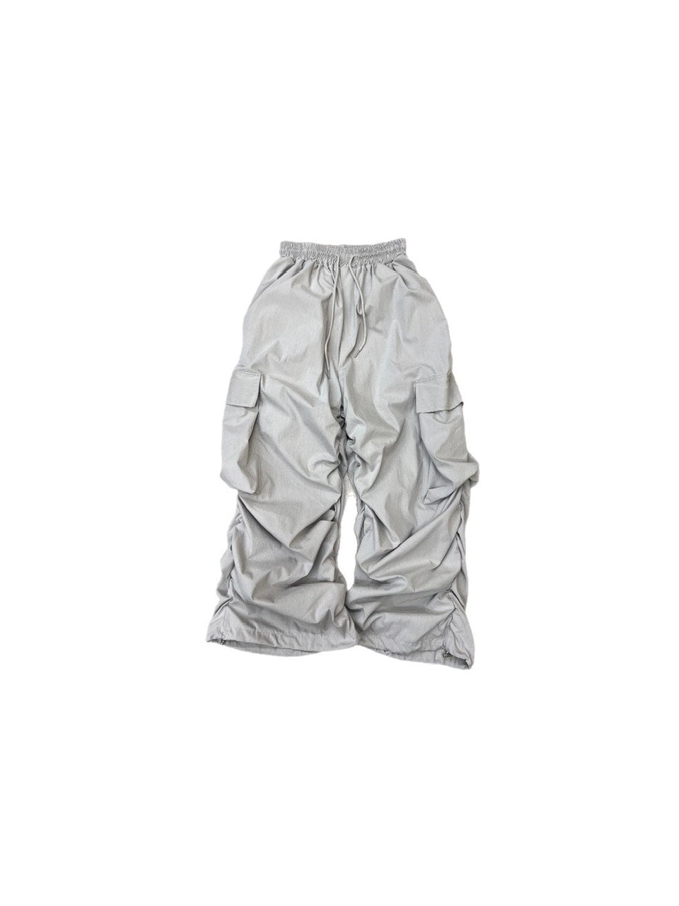 受注制【Chikashitsu +】oversized gather cargo pants (3color)
