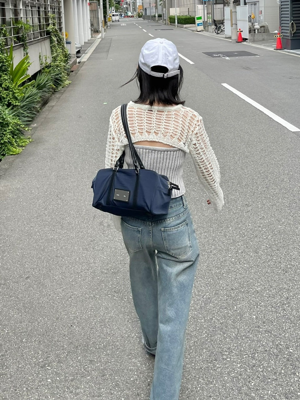 受注制【Chikashitsu + LADIES】waist T line denim pants