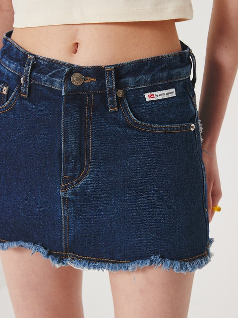 【CRANK】DENIM MINI SKIRT PANTS / 【クランク】デニムミニスカートパンツ