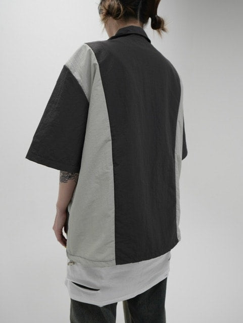 受注制【Never mind the XU】nylon zip up jacket (3color)