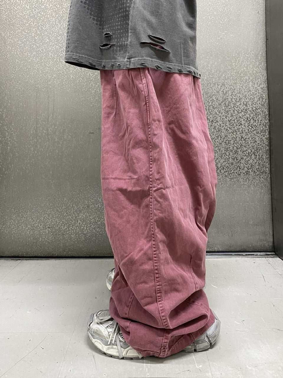 受注制【Never mind the XU】washing darts pants (4color)